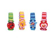 Houten speelgoed horloge