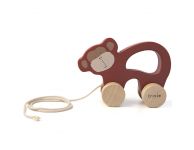 Houten trekspeelgoed aap