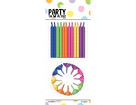 Taartkaarsjes multicolor