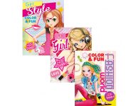 Kleurboek girl mode met 200 stickers
