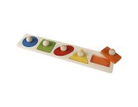 Houten grote knoppen puzzelplank vormen