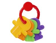 Baby rammelaar sleutelhanger
