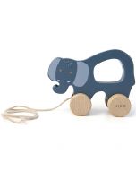 Houten trekspeelgoed olifant