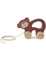 Houten trekspeelgoed aap