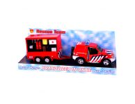 Speelgoedauto brandweer met aanhanger